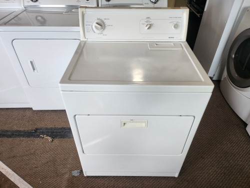KENMORE HEAVY DUTY SUPER CAPACITY PLUS ELECTRIC DRYER 3 CYCLE TIMED DRY AUTO DRY PLUS AIR DRY NO HEAT OPTION 3 TEMPERATURE TOP FILTER PULL DOWN HAMPER DOOR WHITE LOCATED IN OUR PORTLAND OREGON APPLANCE STORE SKU 23148