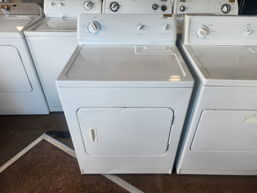 KENMORE 600 SERIES ELECTRIC DRYER HEAVY DUTY EXTRA LARGE CAPACITY 3 CYCLE TIMED DRY  AUTO DRY PLUS AIR DRY NO HEAT 3 TEMPERATUE TOP FILTER LARGE SWING DOOR WHITE LOCATED IN OUR PORTLAND OREGON APPLIANCE STORE SKU 23151