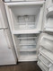 WHIRLPOOL 18 CUBIC FOOT REFRIGERATOR TOP FREEZER WIRE 2 CRISPER DRAWERS GLASS COVER WIRE SHELF IN FREEZER COSMETIC ISSUE ON GASKET WHITE LOCATED IN OUR PORTLAND OREGON APPLIANCE STORE SKU 23166