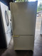 AMANA 19 CUBIC FOOT BOTTOM FREEZER GLASS SHELVES SWING OPEN FREEZER DOOR 1 WIRE SHELF AND PULL BASKET IN FREEZER WHITE LOCATED IN OUR PORTLAND OREGON APPLIANCE STORE SKU 23173