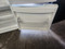 AMANA 19 CUBIC FOOT BOTTOM FREEZER GLASS SHELVES SWING OPEN FREEZER DOOR 1 WIRE SHELF AND PULL BASKET IN FREEZER WHITE LOCATED IN OUR PORTLAND OREGON APPLIANCE STORE SKU 23173