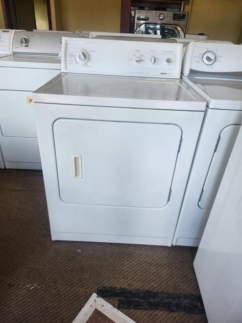 KENMORE HEAVY DUTY SUPER CAPACITY PLUS ELECTRIC DRYER 3 DRY SETTINGS 1 AUTO 1 TIMED PLUS DRY 4 TEMPERATURE OPTIONS TOP FILTER SWING OPEN DOOR WHITE LOCATED IN OUR PORTLAND OREGON APPLIANCE STORE SKU 23186