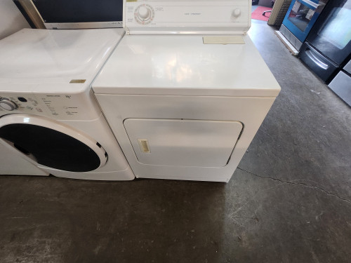 WHIRLPOOL HEAVY DUTY EXTRA LARGE CAPACITY 4 CYCLE 4 TEMPERATURE ELECTRIC DRYER TOP FILTER SWING OPEN DOOR WHITE LOCATED IN OUR PORTLAND OREGON APPLIANCE STORE SKU 23188