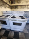 FRIGIDAIRE 30 INCH FREESTANDING ELECTRIC RANGE COIL BURNERS 2 LARGE 2 SMALL SELF CLEANING OVEN STORAGE DRAWER WHITE LOCATED IN OUR PORTLAND OREGON APPLIANCE STORE SKU 23210