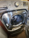 LG Steam Dryer Series DLEX8100V 29 Inch Electric Dryer with 9.0 Cu. Ft. Capacity, Flow Sense™ Duct Clogging Indicator, Lo-Decibel™ Operation, Flow Sense 14 Dryer Programs, Sensor Dry, True Steam™, and Steam Sanitary Graphite Steel