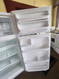 FRIGIDAIRE 18 CUBIC FOOT REFRIGERATOR TOP FREEZER GLASS SHELVES 2 CRISPER DRAWERS DELI DRAWER FULL WIDTH WIRE SHELF WHITE LOCATED IN OUR PORTLAND OREGON APPLIANCE STORE SKU 23234