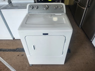 Maytag 29 Inch 7.0 cu. ft. Electric Dryer with 13 Drying Cycles, 5 Temperature Settings, Sanitize Cycle and Intelli-Dry Sensor COSMETIC ISSUE ON LEFT SIDE TOP SEE PIC WHITE LOCATED IN OUR PORTLAND OREGON APPLIANCE STORE SKU 23236