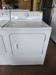 MAYTAG ELECTRIC DRYER 3 CYCLE TIMED DRY WITH COOL DOWN AUTO DRY AIR FLUFF OPTION 4 TEMPERATURE SETTINGS SWING OPEN DOOR WHITE LOCATED IN OUR PORTLAND OREGON APPLIANCE STORE SKU 23257