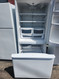 AMANA 25 CUBIC FOOT REFRIGERATOR BOTTOM FREEZER INTERNAL WATER DISPENSER WITH ICE MAKER GLASS SHELVES 2 CRISPER DRAWER 1 LARGE DELI DRAWER SIDE SWING FREEZER DOOR WHITE LOCATED IN OUR PORTLAND OREGON APPLIANCE STORE SKU 23263