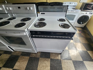 FRIGIDAIRE 30 INCH FREESTANDING ELECTRIC RANGE FRONT CONTROLS COIL BURNERS 3 SMALL 1 LARGE MANUAL CLEAN OVEN SKU 23264