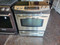 GE 30 INCH SLIDE-IN ELECTRIC RANGE SMOOTH TOP 5 BURNER 1 LARGE TRIPLE BURNER CENTER WARNER BURNER STAINLESS LOCATED IN OUR PORTLAND OREGON APPLIANCE STORE SKU 23285