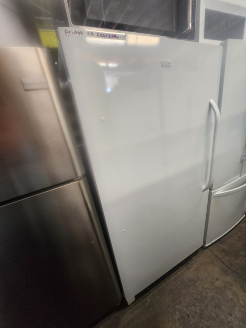 Frigidaire 34 Inch Upright Convertible Freezer Refrigerator with 16.6 cu. ft. Capacity, 4 Adjustable Wire Shelves, Adjustable Door Bins, SpaceWise Adjustable Baskets with Color-Coordinated Clips, Bright LED Lighting and Frost-Free Operation SKU 23295