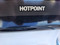 HOTPOINT 30 INCH FREESTANDING ELECTRIC RANGE COIL BURNERS 2 LARGE 2 SMALL SELF CLEANING OVEN WHITE WITH  BLACK GLASS DOOR AND CONTROL PANEL LOCATED IN OUR PORTLAND OREGON APPLIANCE STORE SKU 23297