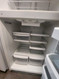 KITCHENAID 21 CUBIC FOOT REFRIGERATOR TOP FREEZER GLASS SHYELVES 1 MEAT KEEPER 2 CRISPER DRAWERS FULL WIDTH WIRE SHELF IN FREEZER WHITE LOCATED IN OUR PORTLAND OREGON APPLIANCE STORE SKU 23305