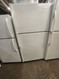 KITCHENAID 21 CUBIC FOOT REFRIGERATOR TOP FREEZER GLASS SHYELVES 1 MEAT KEEPER 2 CRISPER DRAWERS FULL WIDTH WIRE SHELF IN FREEZER WHITE LOCATED IN OUR PORTLAND OREGON APPLIANCE STORE SKU 23305