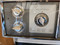 GE VINTAGE ELECTRIC RANGE 30 INCH FREESTANDING COIL BURNERS 2 LARGE 2 SMALL MANUAL CLEAN VIEWING WINDOW STORAGE DRAWER TWO-TONE BROWN LOCATED IN OUR PORTLAND OREGON APPLIANCE STORE SKU 23208