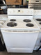 WHIRLPOOL 30 INCH FREESTANDING ELECTRIC RANGE COIL BURNERS 2 LARGE 2 SMALL CUSTOM BROIL SETTING SELF CLEANING OVEN WHITE LOCATED IN OUR PORTLAND OREGON APPLIANCE STORE SKU 23312
