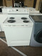 WHIRLPOOL 30 INCH FREESTANDING ELECTRIC RANGE COIL BURNERS 2 LARGE 2 SMALL SELF CLEANING OVEN CUSTOM BROIL OPTION STORAGE DRAWER GLASS DOOR NO WINDOW WHITE LOCATED IN OUR PORTLAND OREGON APPLIANCE STORE SKU 23444
