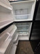 WHIRLPOOL 18 CUBIC FOOT REFRIGERATOR TOP FREEZER 4 SPLIT ADJUSTABLE GLASS SHELVES 1 DELI AND 2 CRISPER DRAWERS FULL WIDTH WIRE SHELF IN FREEZER BLACK LOCATED IN OUR PORTLAND OREGON APPLIANCE STORE SKU 23354