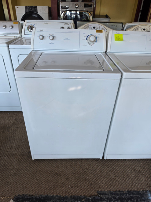 WHIRLPOOL COMMERCIAL QUALITY EXTRA LARGE CAPACITY 7 CYCLE WITH 2 SPEED MOTOR 4 WATER LEVELS 4 TEMPERATURE WHITE LOCATED IN OUR PORTLAND OREGON APPLIANCE STORE SKU 23356