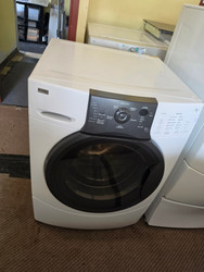 KENMORE FRONT LOAD WASHER 5 CYCLE 4 TEMPERATURE 4 SPEED PLUS NO SPIN EXTRA RINSE WHITE LOCATED IN OUR PORTLAND OREGON APPLIANCE STORE SKU 23919