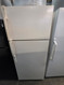 GE 18 CUBIC FOOT RERFRIGERATOR TOP FREEZER ADJUSTABLE GLASS SHELVES DELI DRAWER 2 CRISPER DRAWERS FULL WIDTH WIRE SHELVES BISQUE LOCATED IN OUR PORTLAND OREGON APPLIANCE STORE SKU 23365
