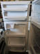 GE 18 CUBIC FOOT REFRIGERATOR TOP FREEZER WIRE SHELVES 2 CRISPER DRAWERS WITH GLASS COVER WHITE LOCATED IN OUR PORTLAND OREGON APPLIANCE STORE SKU 23366