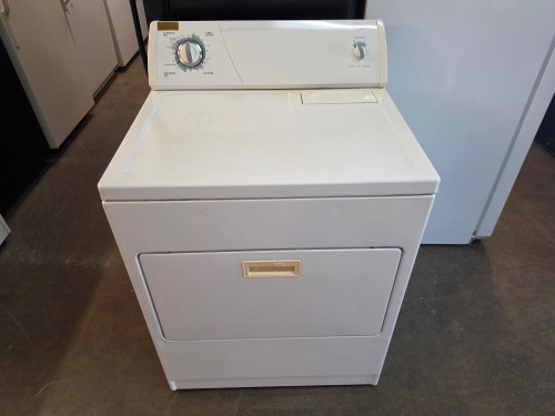 WHIRLPOOL COMMERCIAL QUILTY SUPER CAPACITY 6 CYCLE 3 TEMPERATURE ELECTRIC DRYER TOP FILTER LARGE PULL DOWN HAMPER DOOR WHITE LOCATED IN OUR PORTLAND OREGON APPLIANCE STORE SKU 23368
