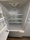 AMANA 22 CUBIC FOOT REFRIGERATOR BOTTOM FREEZER GLASS SHELVES 2 CRISPER DRAWERS PULL OUT WIRE BASKET IN FREEZER WHITE LOCATED IN OUR PORTLAND OREGON APPLIACE STORE SKU 23390