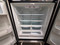 AMANA 25 CUBIC FOOT FRENCH DOOR BOTTOM FREEZER GLASS SHELVES 2 CRISPER DRAWERS L ARGE DELI DRAWER ICE AND WATER PULL OPEN FREEZER DOOR COSMETIC ISSUE ON FREEZER DOOR STAINLESS SKU 23394