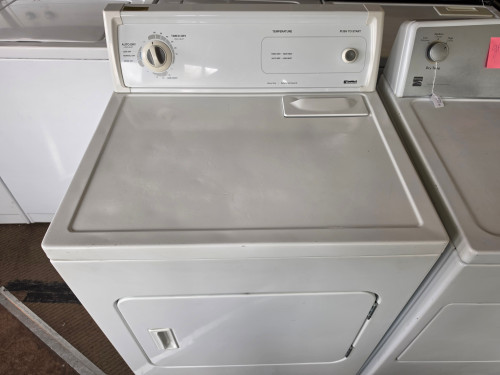 KENMORE HEAVY DUTY EXTRA LARGE ELECTRIC DRYER 3 CYCLE AUTO DRY TIMED DRY PLUS AIR DRY TOP FILTER SWING OPEN WHITE LOCATED IN OUR PORTLAND OREGON APPLIANCE STORE SKU 23398