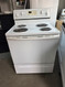 WHIRLPOOL 30 INCH FREESTANDING ELECTRIC RANGE COIL BURNERS 2 LARGE 2 SMALL SELF CLEANING OVEN CUSTOM BROIL SETTING WHITE LOCATED IN OUR PORTLAND OREGON APPLIANCE STORE SKU 23399