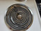 HOTPOINT 30 INCH FREESTANDING ELECTRIC RANGE COIL BURNERS 2 LARGE 2 SMALL SELF CLEANING OVEN BLACK GLASS DOOR NO WINDOW WHITE LOCATED IN OUR PORTLAND OREGON APPLIANCE STORE SKU 23403