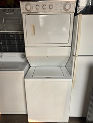 WHIRLPOOL 27 INCH THIN TWIN LAUNDRY CENTER WASHER 7 CYCLE 3 TEMPERATURE 4 WATER LEVELS 4 DRY OPTIONS 2 AUTO DRY 1 HIGH HEAT 1 LOW HEAT TIMED DRY HIGH HEAT PLUS AIR DRY WHITE LOCATED IN OUR PORTLAND OREGON APPLIANCE STORE SKU 23405