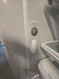 KITCHENAID 20 CUBIC FOOT REFRIGERATOR ADJUSTABLE GLASS SHELVES LARGE PANTRY DRAWER 2 CRISPER DRAWERS ICE AND WATER PULL OPEN FREEZER DOOR BLACK LOCATED IN OUR PORTLAND OREGON APPLIANCE STORE SKU 23407