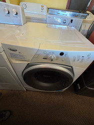 Whirlpool Duet Sport 27 Inch Front-Load Washer with 3.7 Cu. Ft. Capacity, 10 Wash Cycles, 6-Point Suspension System WHITE LOCATED IN OUR PORTLAND OREGON APPLIANCE STORE SKU 23417