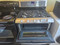 Whirlpool 30 Inch Freestanding Gas Double Oven Range with 5 Sealed Burners, 3.9 cu. ft. Lower Oven Capacity, Delay Bake, Self-Cleaning System 2.1 cu. ft. Upper Oven Capacity COSMETIC Stainless BLACK SKU 23419