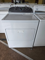 Whirlpool 29 Inch Electric Dryer with 7.0 cu. ft. Capacity, 6 Cycles, 4 Temperature Settings, Accu-Dry Sensor, Wide-Opening Hamper Door, Wrinkle Shield Option and Timed Dry WHITE LOCATED IN OUR PORTLAND OREGON APPLIANCE STORE SKU 23420