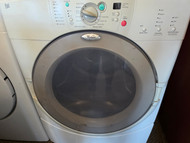 WHIRLPOOL DUET ELECTRIC DRYER 5 AUTO DRY OPTIONS 3 TIMED 4 TEMPERATURE PLUS AIR DRY WRINKLE SHIELD CLEAR DOOR WHITE LOCATED IN OUR PORTLAND OREGON APPLIANCE STORE SKU 23829