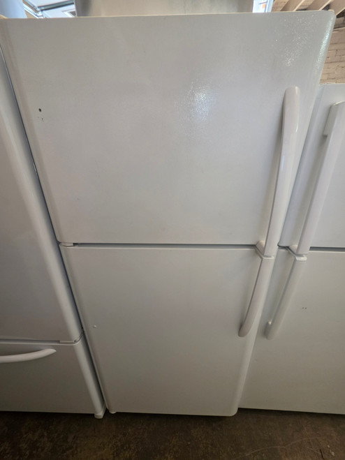 Frigidaire 30 Inch Top Freezer Refrigerator with 20.4 cu. ft. Capacity, Store-More™ Drawers, Store-More™ Gallon Shelf, Deli Drawer, Clear Dairy Bin, Full-Width Freezer Shelf, and Reversible Door: White SKU 23831