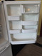 AMANA 19 CUBIC FOOT REFRIGERATOR BOTTOM FREEZER ADJUSTABLE GLASS SHELVES 1 DELI AND 2 CRISPER DRAWERS PULL OPEN FREEZER DOOR WIRE SHELVES IN FREEZER WHITE LOCATED IN OUR PORTLAND OREGON APPLIANCE STORE SKU 23834