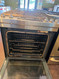 JENN-AIR SLIDE-IN DUAL FUEL DOUBLE OVEN SMALL OVEN ON BOTTOM 5 BURNER HEAVY DUTY BURNER GRATES CONVECTION AQUA LIFT CLEANING OPTION BOTH OVEN HAVE KEEP WARM SETTING STAINLESS LOCATED IN OUR PORTLAND OREGON APPLIANCE STORE SKU 23849
