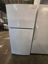 Frigidaire 30 Inch Top Freezer Refrigerator with 18.3 Cu. Ft. Total Capacity, Even Temp Cooling, Adjustable Shelves, Humidity-Controlled Crispers, Gallon Door Bins, LED Lighting and ADA Compliant: White SKU 23861