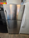 Frigidaire 30 Inch Top-Freezer Refrigerator 20.3 cu. ft with Deli Drawer, Store-More Crispers Capacity, Glass Shelving, Gallon Door Storage Stainless Steel LOCATED IN OUR PORTLAND OREGON APPLIANCE STORE SKU 23868