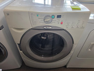 WHIRLPOOL DUET FRONT LOAD WASHER 8 CYCLE DELAY WASH EXTRA RINSE 3 TEMPERATURE 3 SPEED WITH NO SPIN WHITE LOCATED IN OUR PORTLAND OREGON APPLIANCE STORE SKU 23873