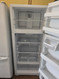 GE  28 Inch Freestanding Top Freezer Refrigerator with 17.5 Cu. Ft. Capacity, 3 Glass Shelves, Gallon Storage, Sliding Deli Drawer, Sabbath Mode, LED Lighting ENERGY STAR®: White LOCATED IN OUR PORTLAND OREGON APPLIANCE STORE SKU 23876