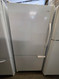 AMANA 22 CUBIC FOOT REFRIGERATOR WITH BOTTOM FREEZER 4 SPLIT ADJUSTABLE GLASS SHELVES 2 CRISPER DRAWERS WITH GLASS COVER SWING OPEN FREEZER DOOR WHITE LOCATED IN OUR PORTLAND OREGON APPLIANCE STORE SKU 23879