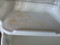FRIGIDAIRE 18 CUBIC FOOT REFRIGERATOR TOP FREEZER GLASS SHELVES 2 CRISPER DRAWERS 1 DELI DRAWER FULL WIDTH WIRE SHELF IN FREEZER COSMETIC ISSUE IN DAIRY STORAGE SEE PIC WHITE LOCATED IN OUR PORTLAND OREGON APPLIANCE STORE SKU 23901