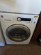 GE 24 INCH WASHER AND DRYER CAN SET SIDE BY SIDE OR STACK FRONT LOAD WASHER 9 WASH SETTING EXTRA RINSE DRYER 3 TIMED SETTING 6 AUTO DRY EXTEND TUMBLE WHITE LOCATED IN OUR PORTLAND OREGON APPLIANCE STORE SKU 23903