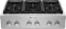 KitchenAid KCGC506JSS 36 Inch Commercial-Style Gas Range top with 6 Burners, Ultra Power™ Dual-Flame Burners, Convertible Grates, Simmer Burner, Melt Burner STOCK PHOTOS NEW IN BOX SKU 23905